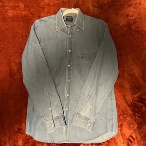 Paul and Shark denim long sleeve button down.  Size 40